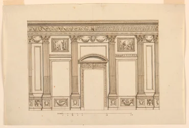 Erhebung einer Wand eines Saals